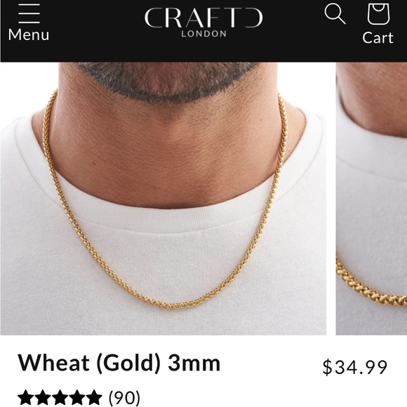 Men’s 18K Gold Necklace - Picture 3 of 5